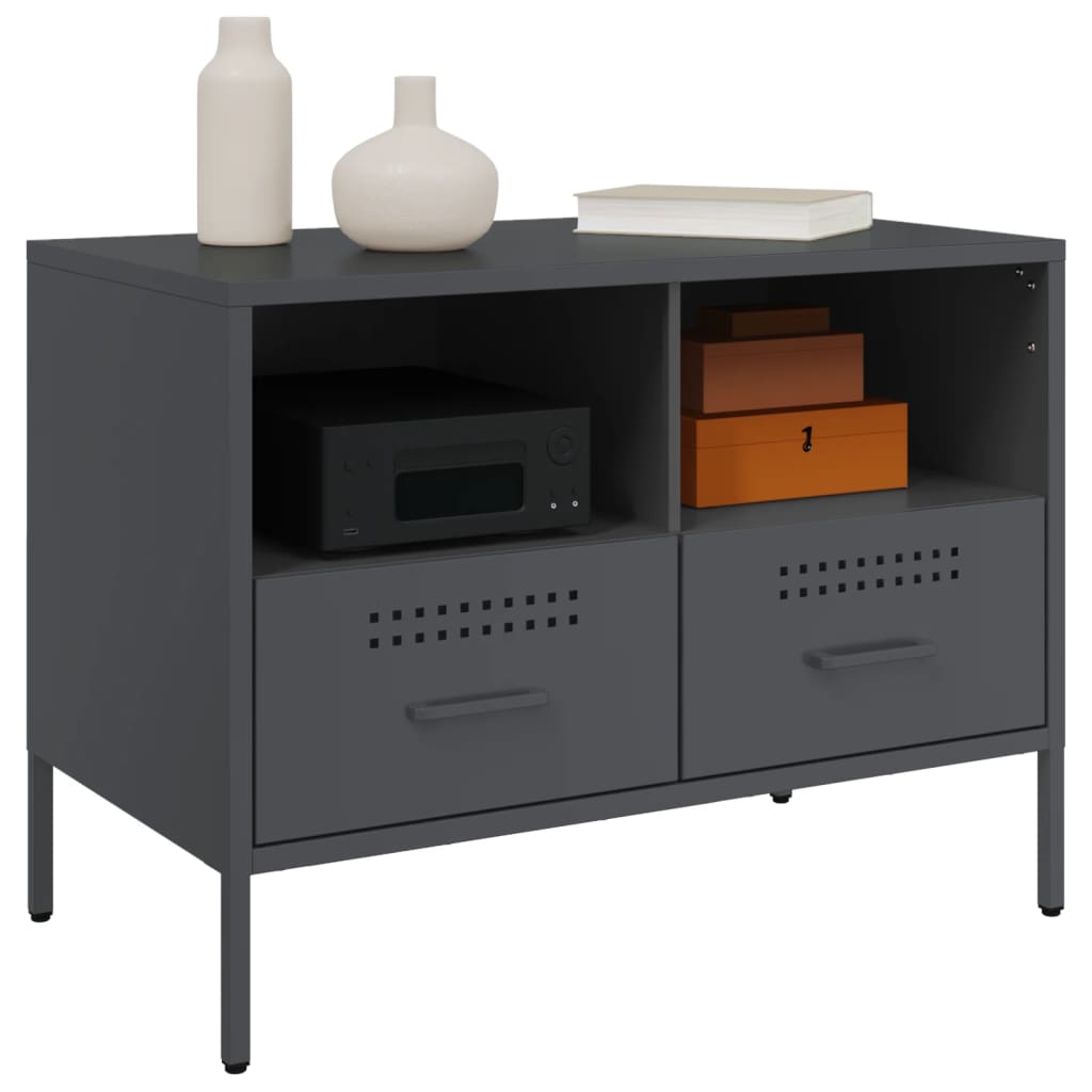 Meubles TV 2 pcs. Anthracite 68x39x50,5 cm en acier