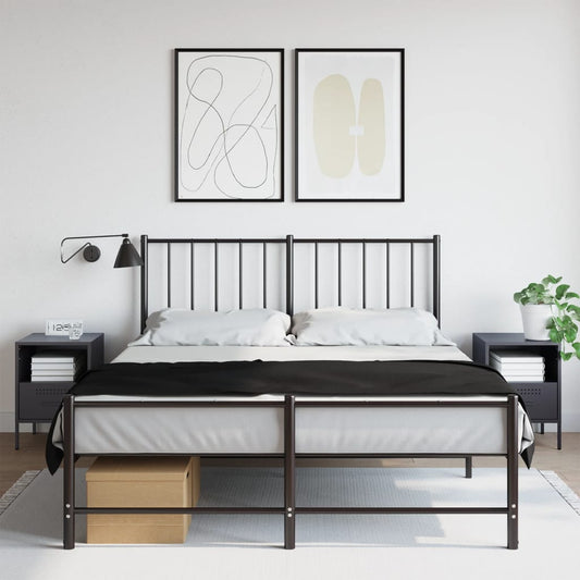 Bedside tables 2 pcs. Anthracite 36x39x50.5 cm steel