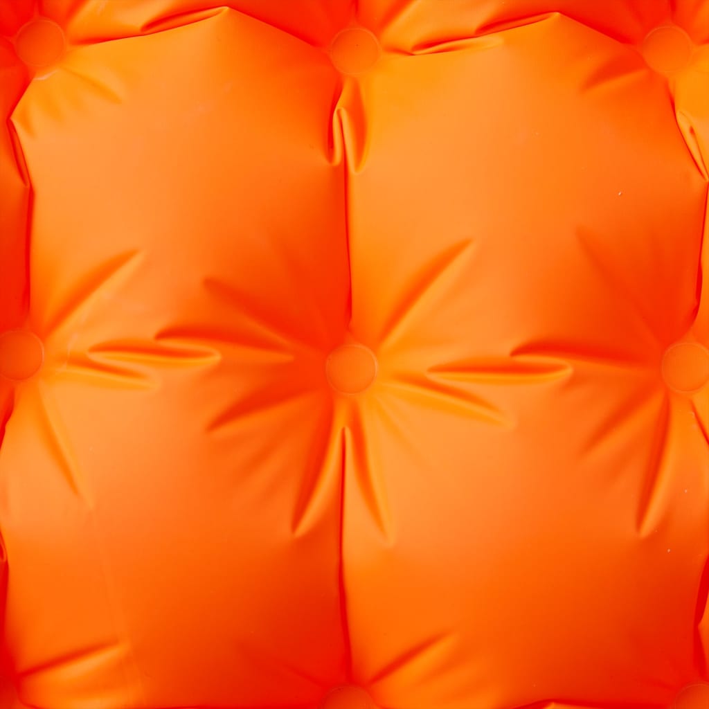 Matelas autogonflant avec coussin orange