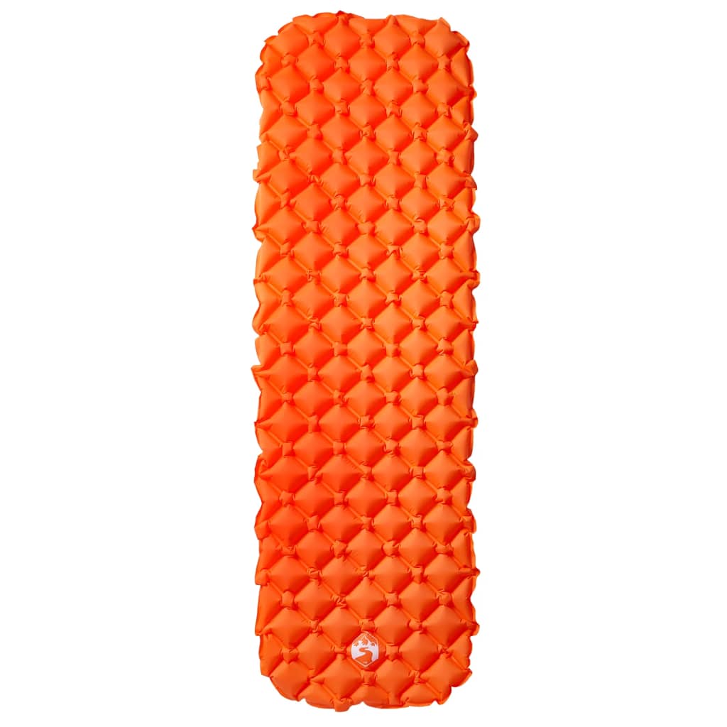 Tapis de couchage gonflable orange 190x58x6 cm