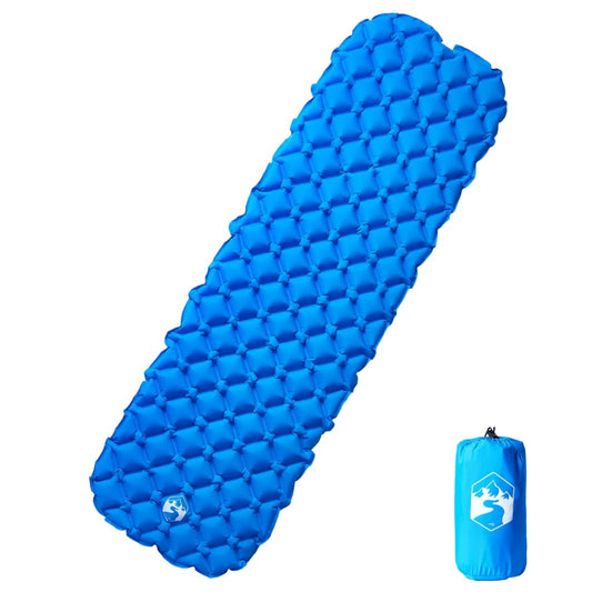 Matelas gonflable bleu 190x58x6 cm