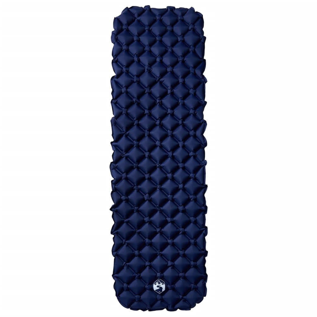 Tapis de couchage gonflable bleu marine 190x58x6 cm