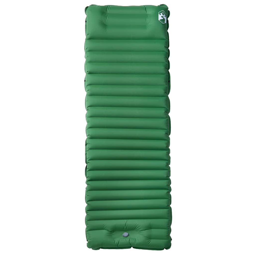 Matelas autogonflant avec coussin vert