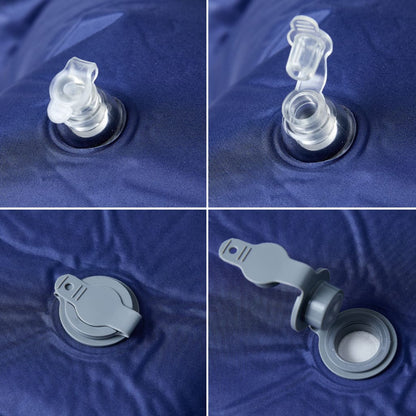 Selbstaufblasende Isomatte mit Kissen Marineblau