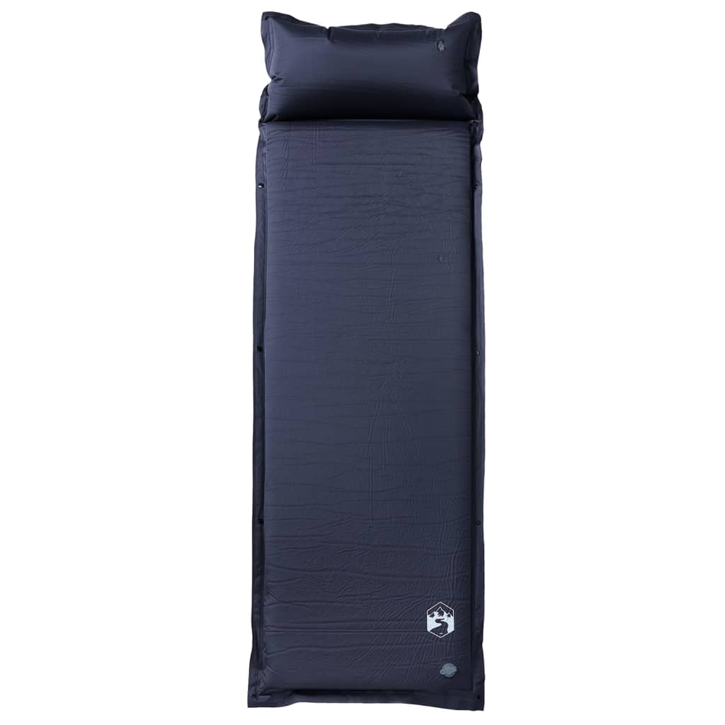 Matelas autogonflant avec oreiller gris