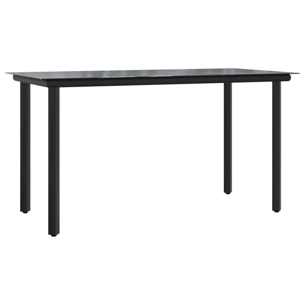 9-tlg. Garten-Essgruppe mit Kissen Braun Poly Rattan