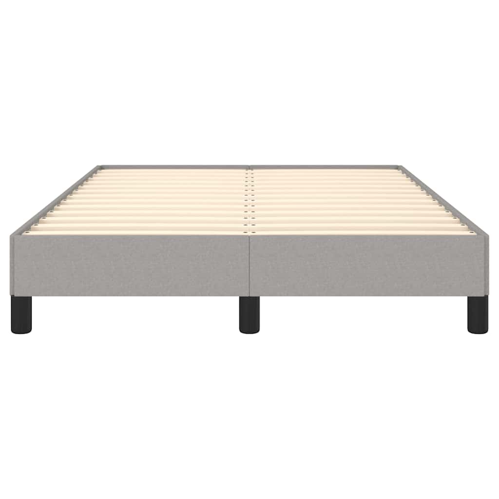 Bettgestell ohne Matratze Hellgrau 120x190 cm Stoff