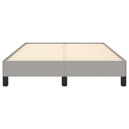 Bettgestell ohne Matratze Hellgrau 120x190 cm Stoff
