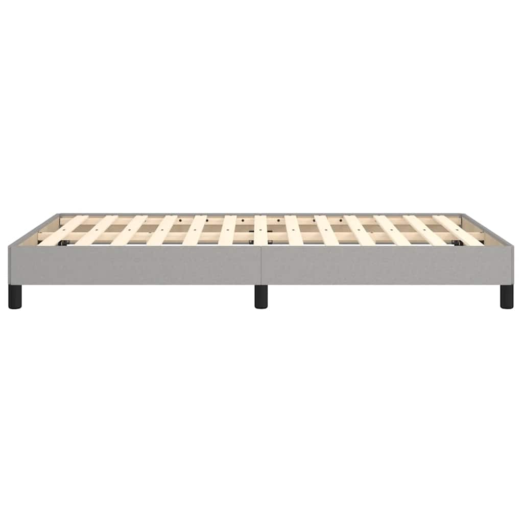 Bettgestell ohne Matratze Hellgrau 120x190 cm Stoff