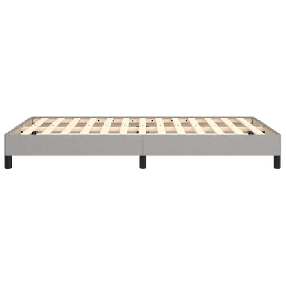 Bettgestell ohne Matratze Hellgrau 120x190 cm Stoff