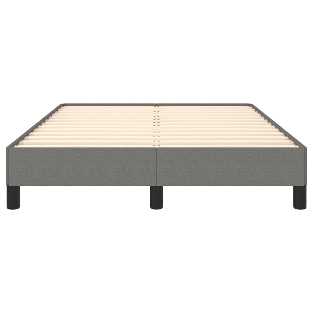 Bettgestell ohne Matratze Dunkelgrau 120x190 cm Stoff