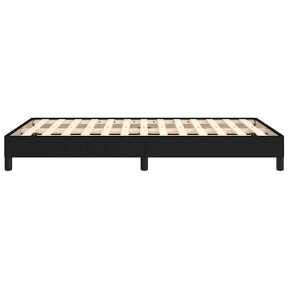 Bettgestell ohne Matratze Schwarz 120x190 cm Stoff