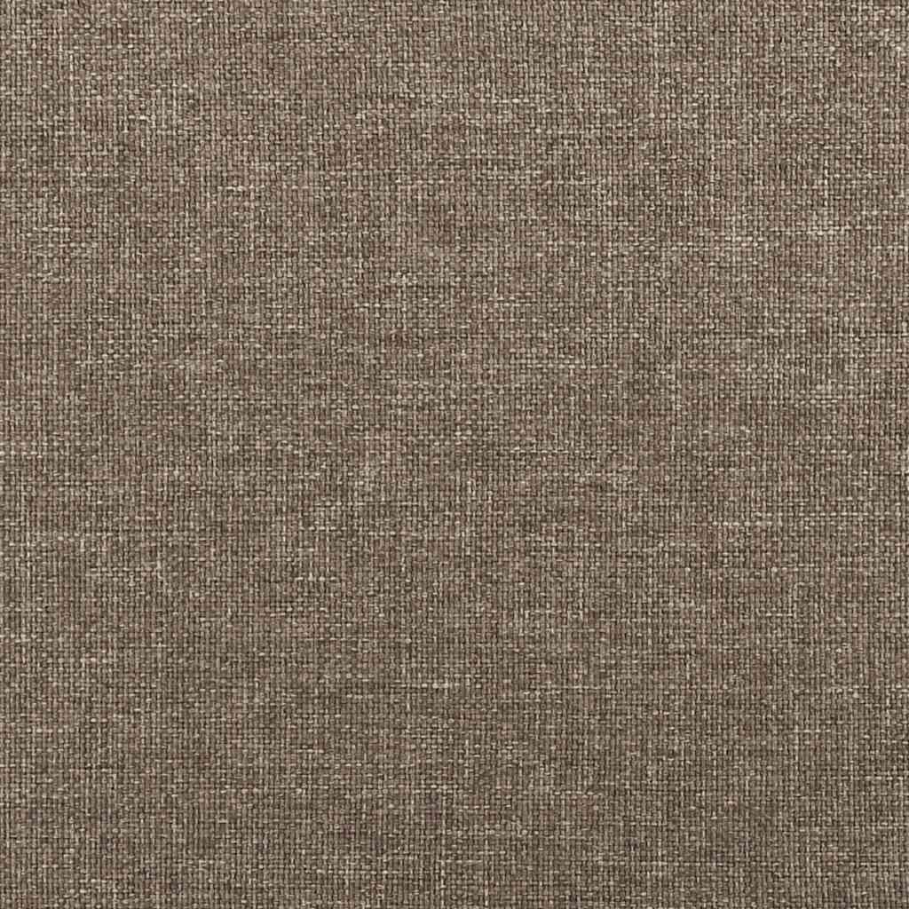 Bettgestell ohne Matratze Taupe 120x190 cm Stoff