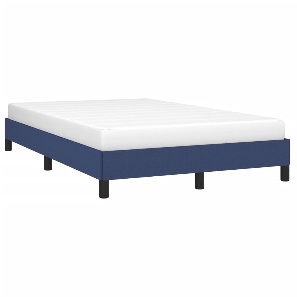Bettgestell ohne Matratze Blau 120x190 cm Stoff