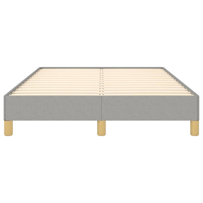 Bettgestell ohne Matratze Hellgrau 120x190 cm Stoff