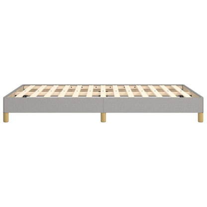 Bettgestell ohne Matratze Hellgrau 120x190 cm Stoff