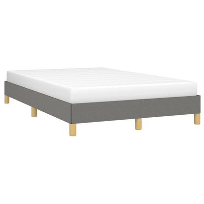 Bettgestell ohne Matratze Dunkelgrau 120x190 cm Stoff