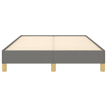 Bettgestell ohne Matratze Dunkelgrau 120x190 cm Stoff