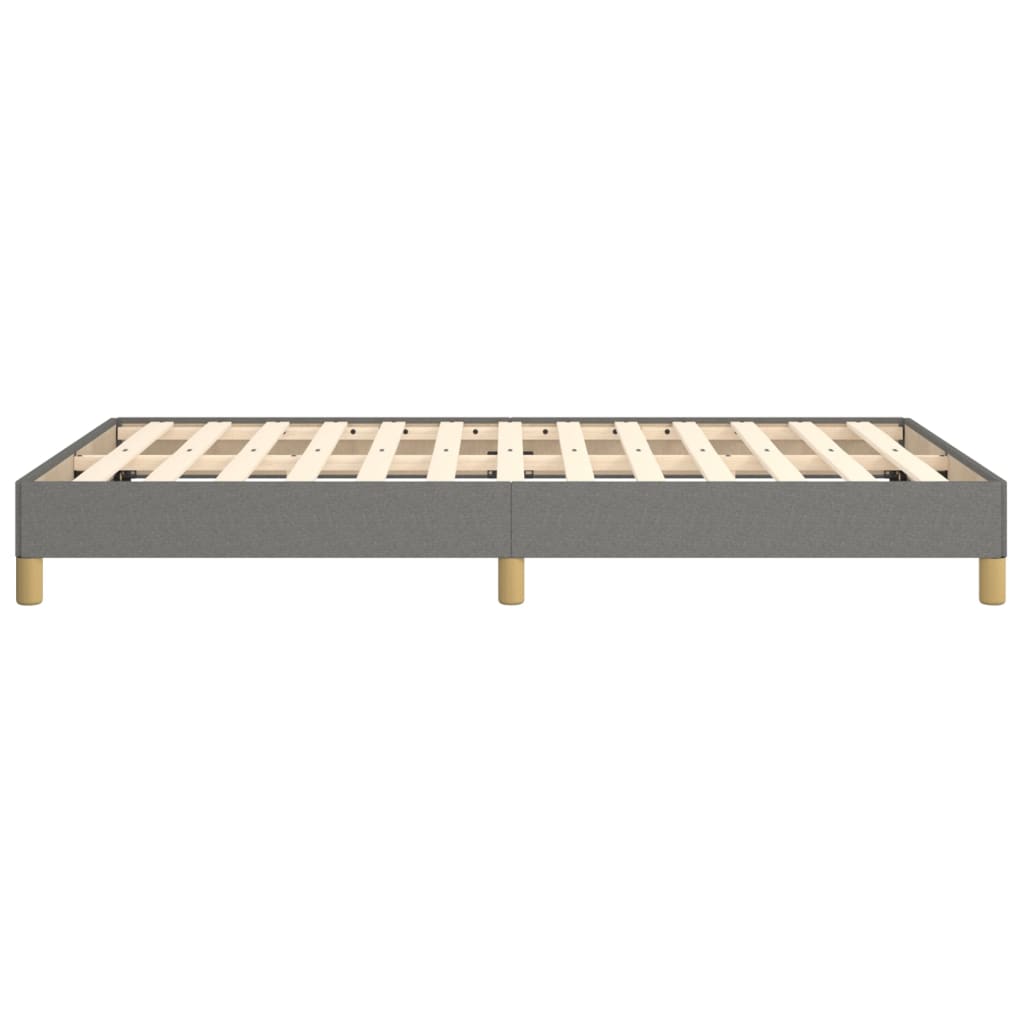 Bettgestell ohne Matratze Dunkelgrau 120x190 cm Stoff