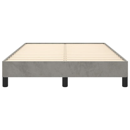 Bettgestell ohne Matratze Hellgrau 120x190 cm Samt