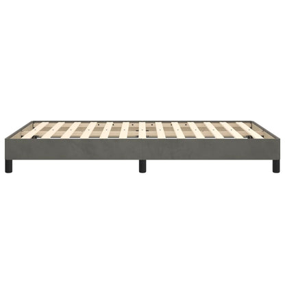 Bettgestell ohne Matratze Dunkelgrau 120x190 cm Samt