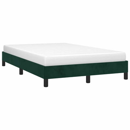 Bettgestell ohne Matratze Dunkelgrün 120x190 cm Samt