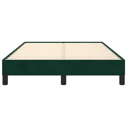 Bettgestell ohne Matratze Dunkelgrün 120x190 cm Samt