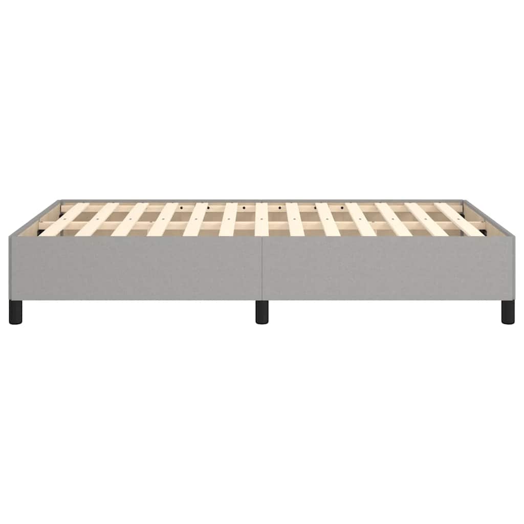 Bettgestell ohne Matratze Hellgrau 120x190 cm Stoff