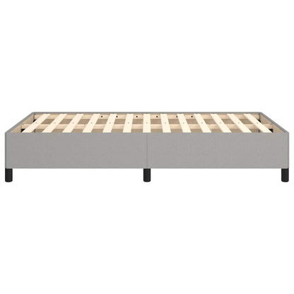 Bettgestell ohne Matratze Hellgrau 120x190 cm Stoff