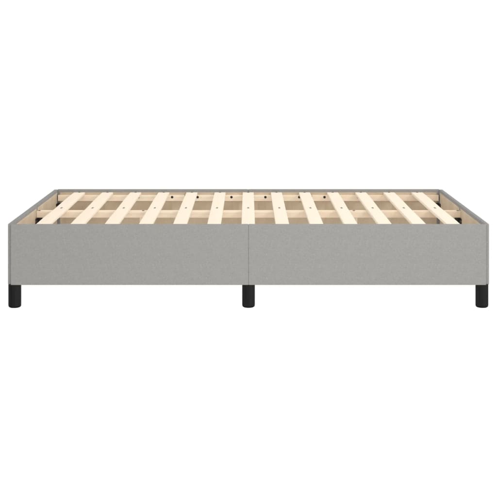Bettgestell ohne Matratze Hellgrau 120x190 cm Stoff