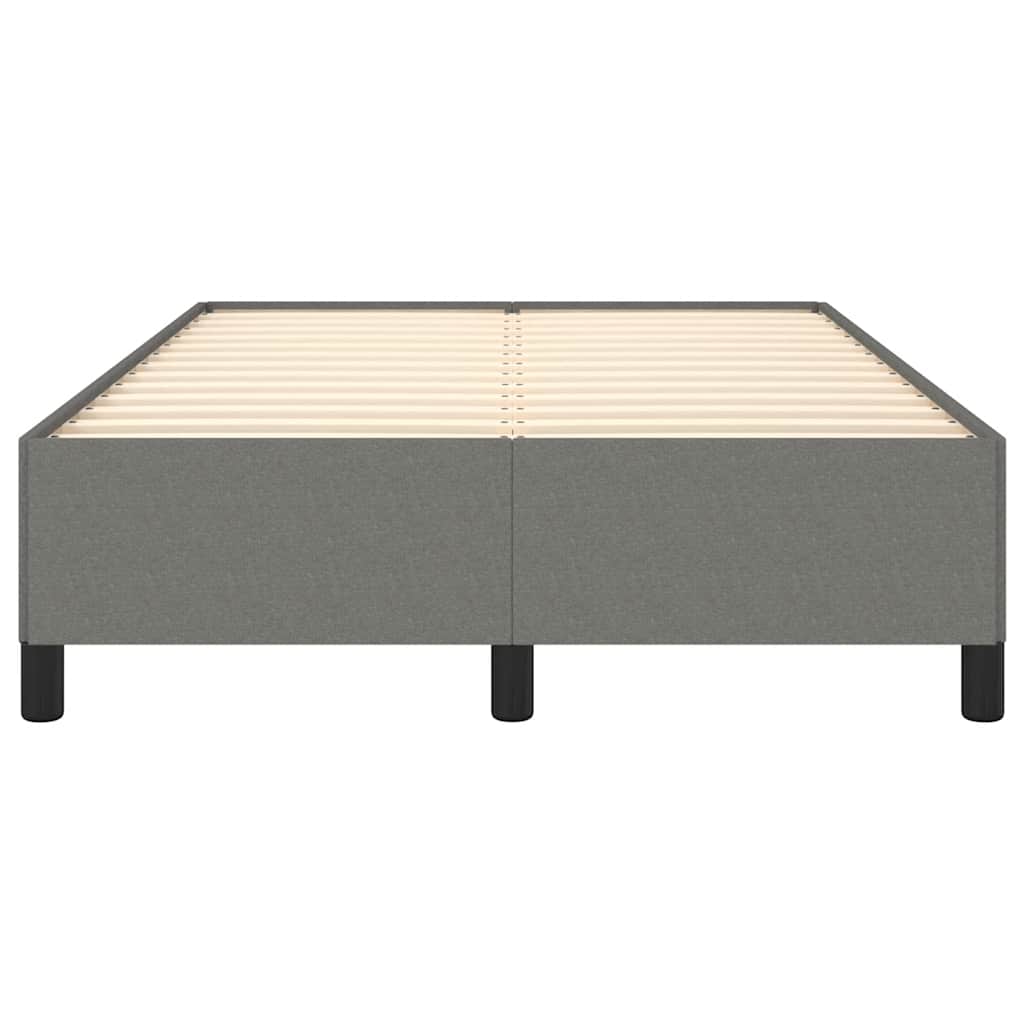 Bettgestell ohne Matratze Dunkelgrau 120x190 cm Stoff