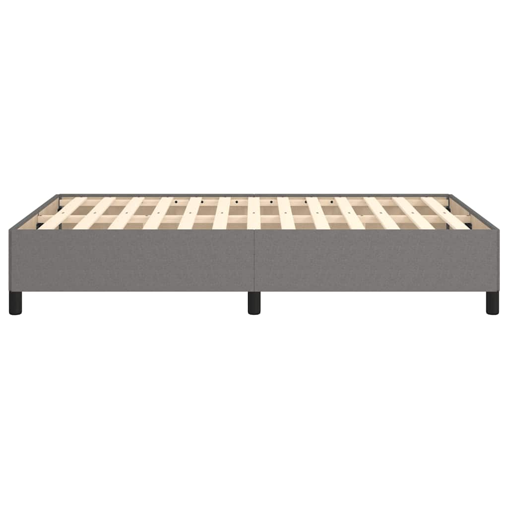 Bettgestell ohne Matratze Dunkelgrau 120x190 cm Stoff