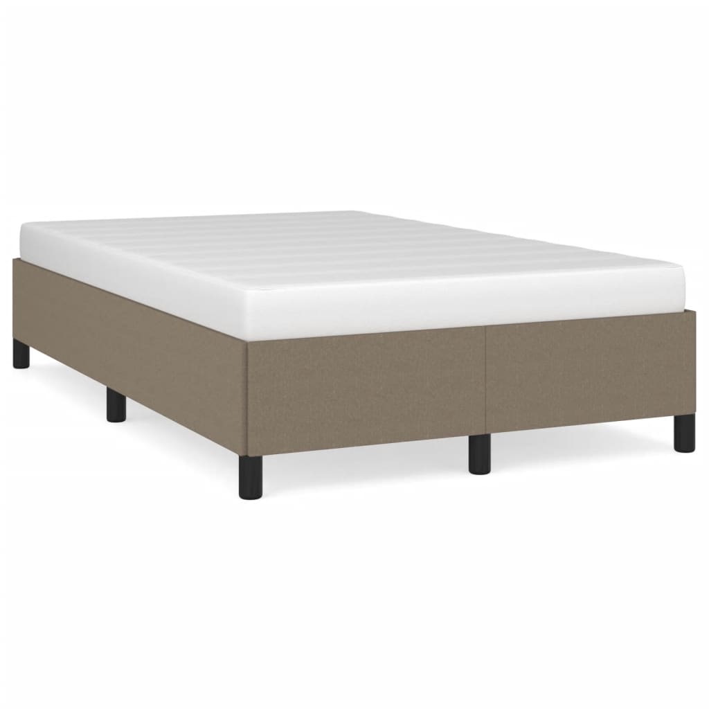 Bettgestell ohne Matratze Taupe 120x190 cm Stoff
