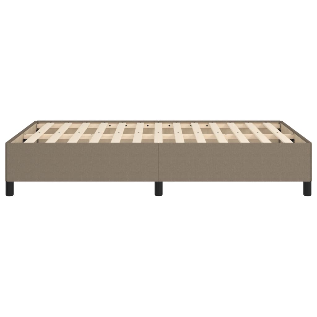 Bettgestell ohne Matratze Taupe 120x190 cm Stoff