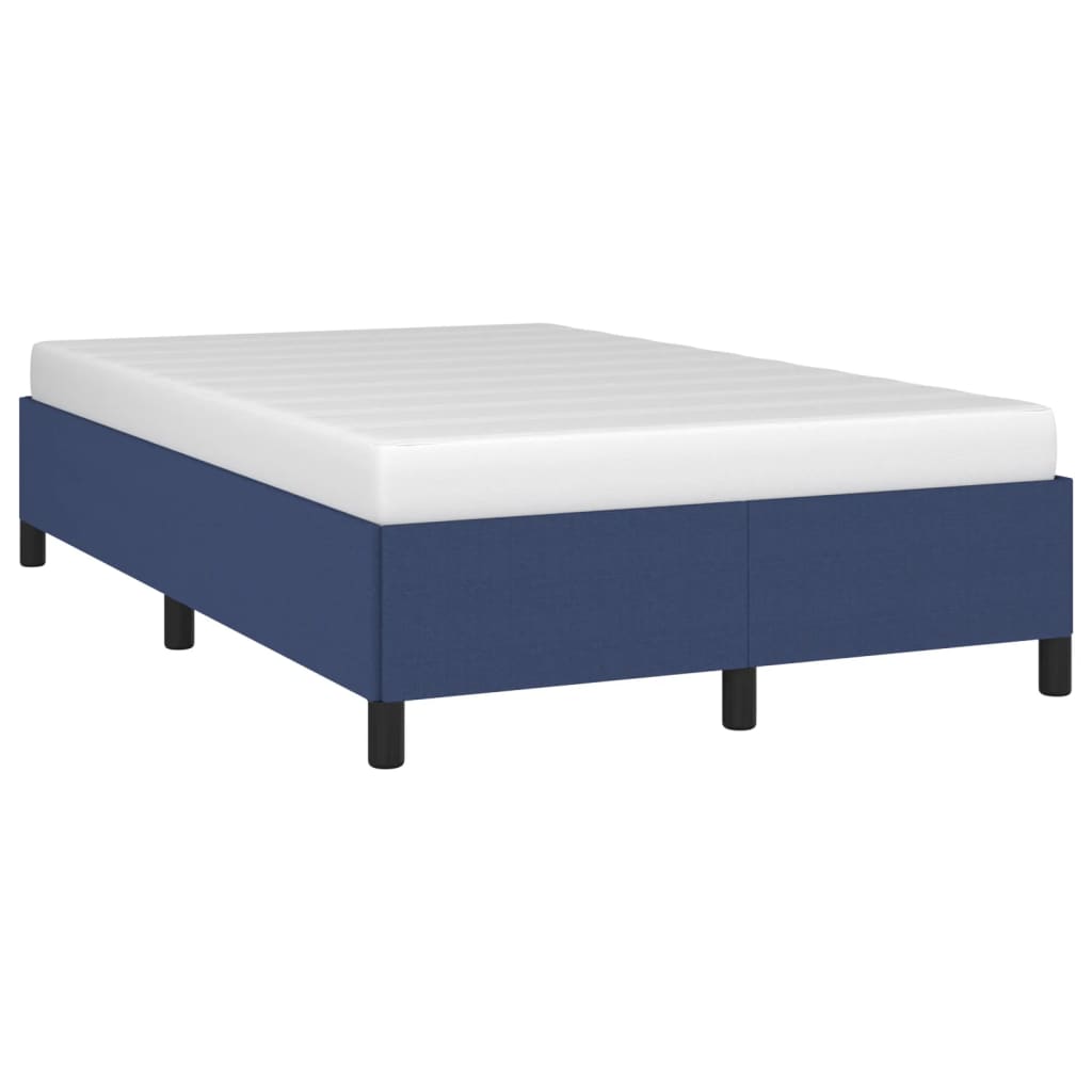 Bettgestell ohne Matratze Blau 120x190 cm Stoff