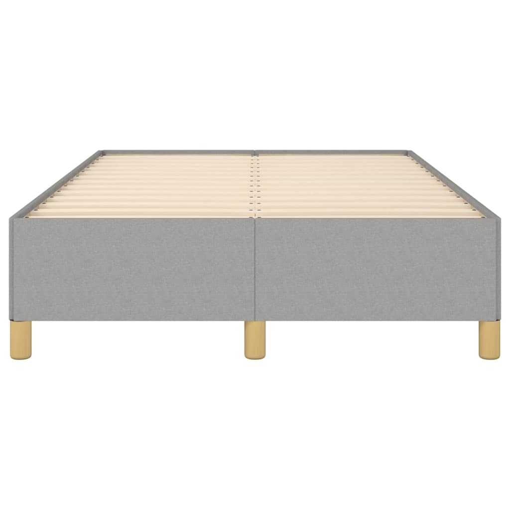 Bettgestell ohne Matratze Hellgrau 120x190 cm Stoff