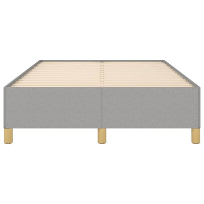 Bettgestell ohne Matratze Hellgrau 120x190 cm Stoff