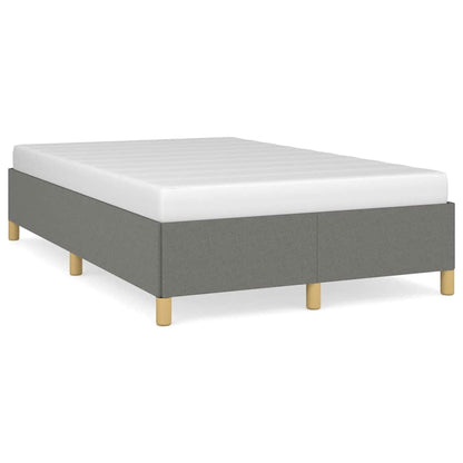 Bettgestell ohne Matratze Dunkelgrau 120x190 cm Stoff