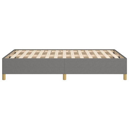 Bettgestell ohne Matratze Dunkelgrau 120x190 cm Stoff