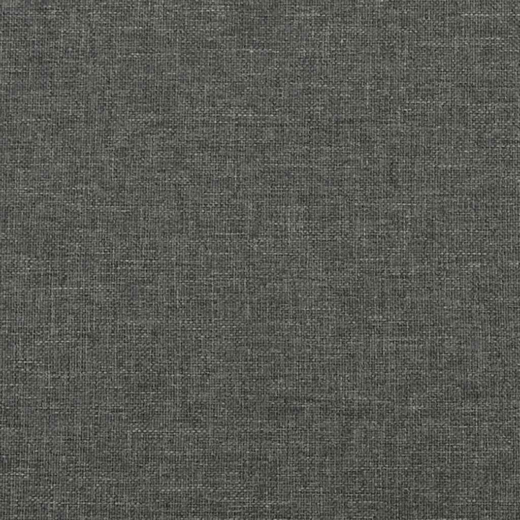 Bettgestell ohne Matratze Dunkelgrau 120x190 cm Stoff