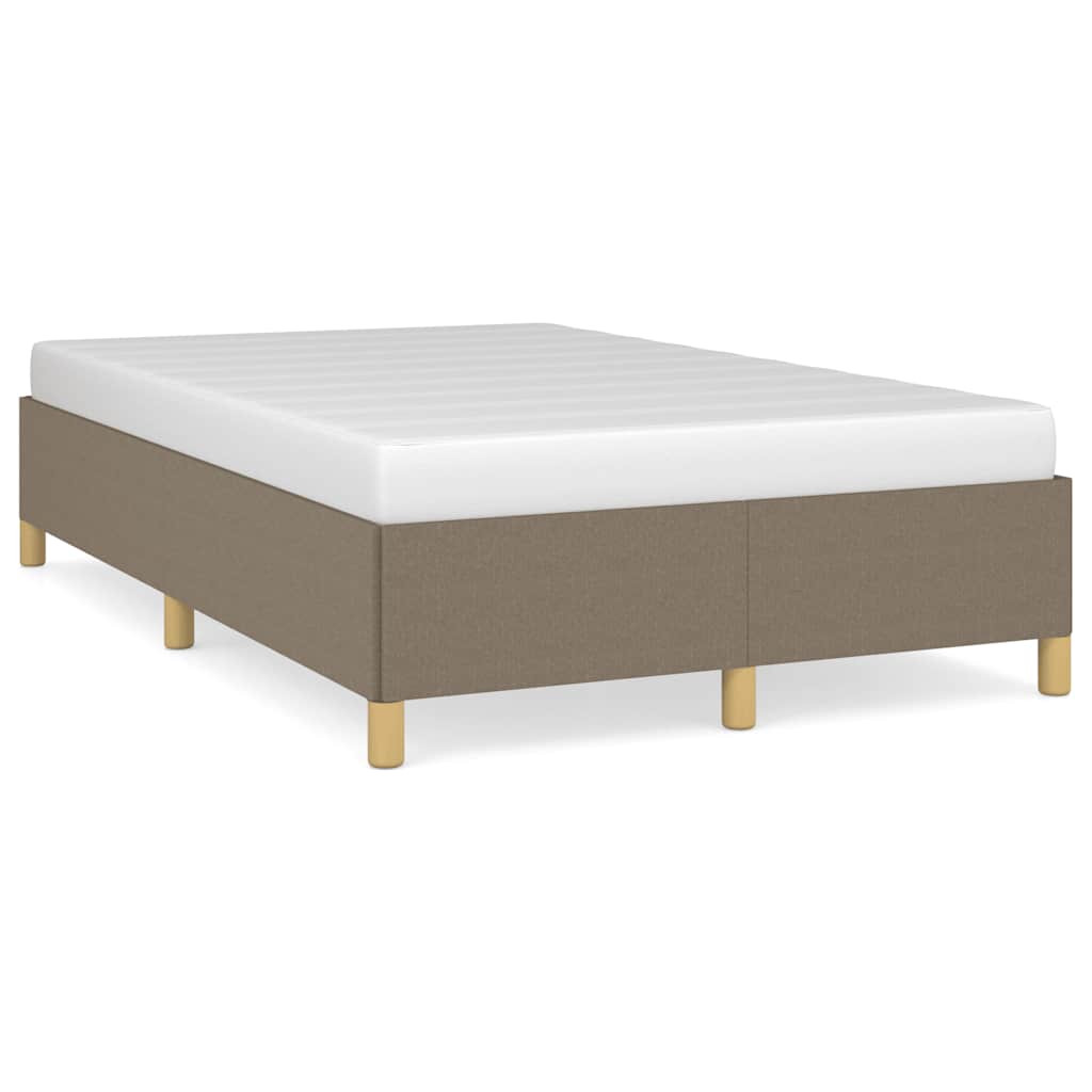 Bettgestell ohne Matratze Taupe 120x190 cm Stoff