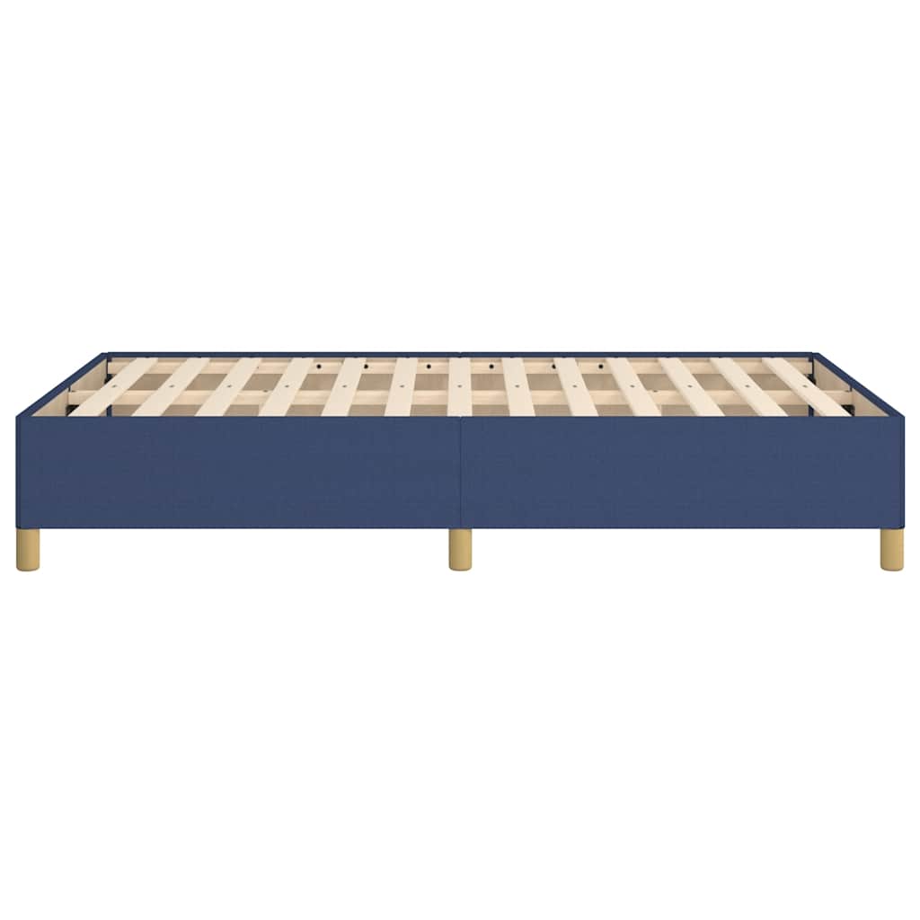 Bettgestell ohne Matratze Blau 120x190 cm Stoff