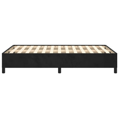 Bettgestell ohne Matratze Schwarz 120x190 cm Samt