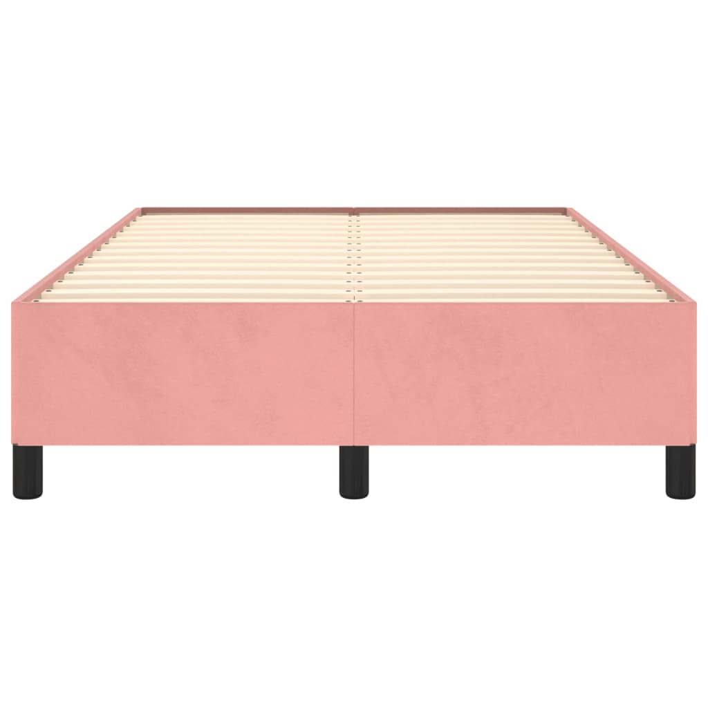 Bettgestell ohne Matratze Rosa 120x190 cm Samt
