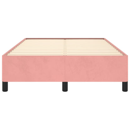 Bettgestell ohne Matratze Rosa 120x190 cm Samt