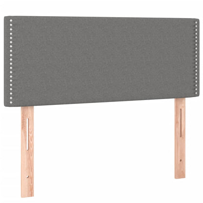 Boxspringbett mit Matratze Dunkelgrau 120x190 cm Stoff
