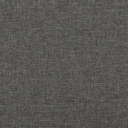Boxspringbett mit Matratze Dunkelgrau 120x190 cm Stoff