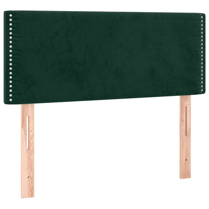 Boxspringbett mit Matratze Dunkelgrün 120x190 cm Samt