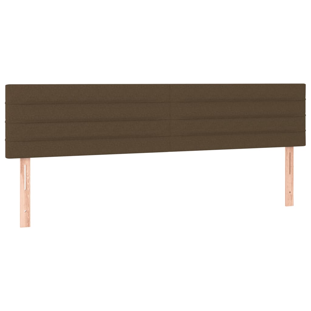Boxspringbett mit Matratze Dunkelbraun 120x190 cm Stoff