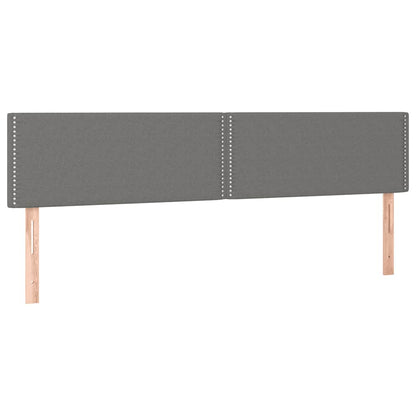 Boxspringbett mit Matratze Dunkelgrau 120x190 cm Stoff
